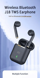 Fone de ouvido sem fio Xiaomi J18 original, Bluetooth, estéreo verdadeiro para esportes e jogos, TWS, intra-auricular com microfone e controle por toque.