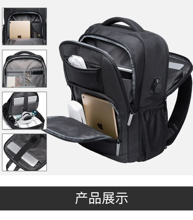 Mochila masculina Bange para laptop, mochila escolar para meninos, mochila tática para motociclismo, mochila esportiva para negócios e viagens.
