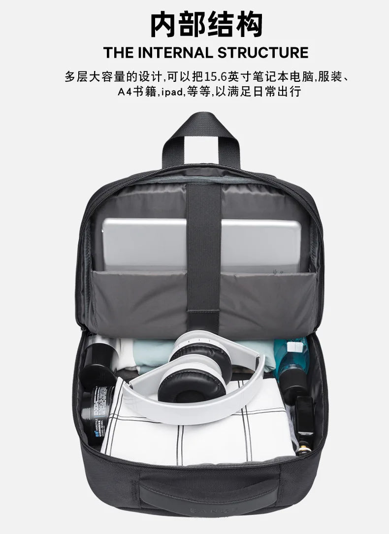 Mochila masculina Bange para laptop, mochila escolar para meninos, mochila tática para motociclismo, mochila esportiva para negócios e viagens.