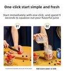 Liquidificador Portátil de Suco de Frutas Verão Pequeno Elétrico Pessoal Garrafa Mini Casa USB 6 Lâminas Copo Extrator de Suco para Cozinha