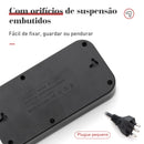 Extensão elétrica, filtro de linha, extensão de energia, tomada USB, plugue, plugue de água, filtro de linha brasileiro, 100-220V, 10A