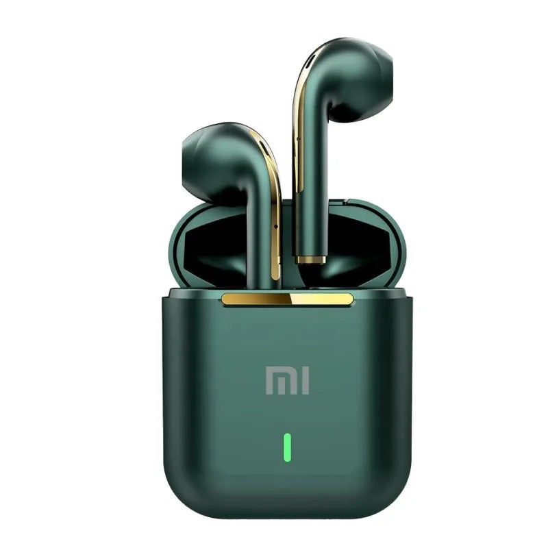 Fone de ouvido sem fio Xiaomi J18 original, Bluetooth, estéreo verdadeiro para esportes e jogos, TWS, intra-auricular com microfone e controle por toque.