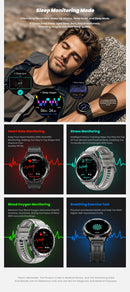 Novo Smartwatch GUHUAVMI Premium Original de 2025 com GPS, Tela AMOLED Ultra HD, GPS integrado, Chamadas Bluetooth e Resistente à Água até 10 ATM.