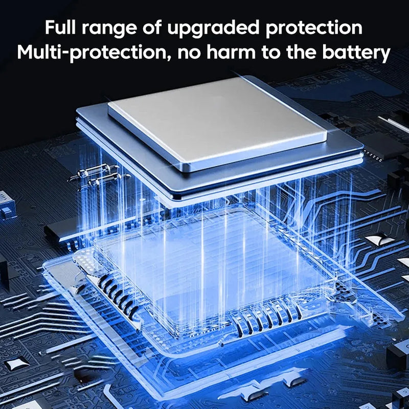 Carregador USB-C PD de 4 portas com carregamento rápido 3.0 para celulares, compatível com iPhone 16, 15 e 14, Samsung, Xiaomi e Huawei.