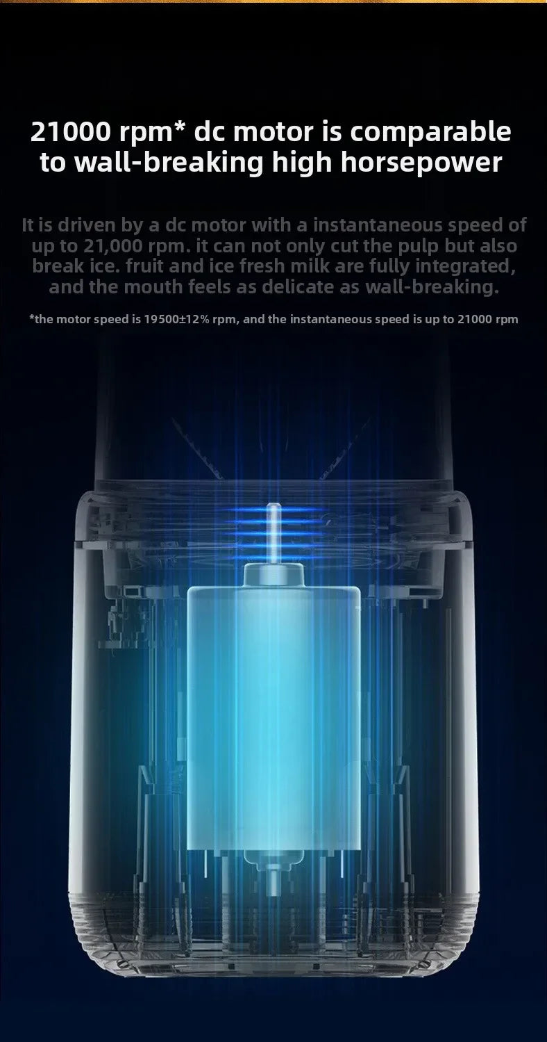 Liquidificador Portátil de Suco de Frutas Verão Pequeno Elétrico Pessoal Garrafa Mini Casa USB 6 Lâminas Copo Extrator de Suco para Cozinha