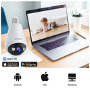 Câmera de Vídeo Interna Lenovo 3MP E27 Bulb IP WiFi, Câmera de Vigilância, Visão Noturna Colorida, Rastreamento por IA, Monitor de Bebê, Câmera de CFTV para Casa Inteligente