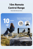 Suporte magnético para câmera de celular TELESIN, com alça de controle remoto para iPhone e Android.