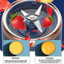 Liquidificador Portátil de Suco de Frutas Verão Pequeno Elétrico Pessoal Garrafa Mini Casa USB 6 Lâminas Copo Extrator de Suco para Cozinha