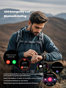 Novo Smartwatch GUHUAVMI Premium Original de 2025 com GPS, Tela AMOLED Ultra HD, GPS integrado, Chamadas Bluetooth e Resistente à Água até 10 ATM.