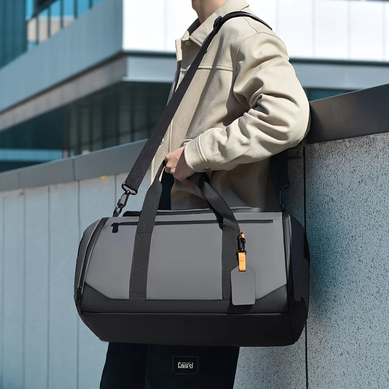 Mala de viagem grande e resistente - Tecido Oxford durável, espaçosa e elegante, ideal para esportes e academia, com múltiplos compartimentos.
