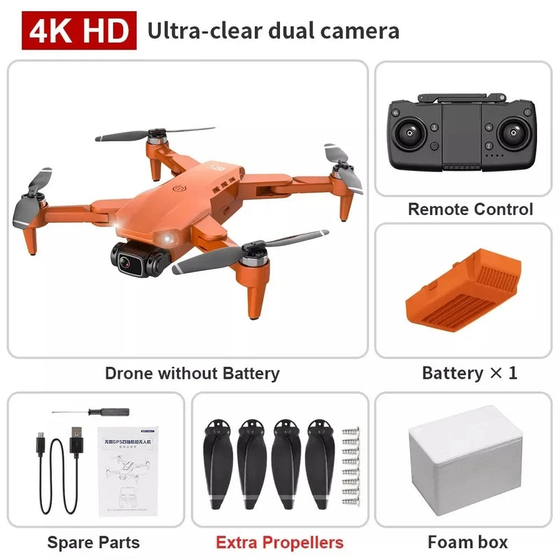 Drone L900 Pro 4K Profissional 5G GPS HD Câmera Dupla Fotografia Brushless Quadcopter Dobrável RC Alcance de 1,2KM Brinquedos Drones