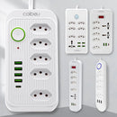 Extensão elétrica, filtro de linha, extensão de energia, tomada USB, plugue, plugue de água, filtro de linha brasileiro, 100-220V, 10A