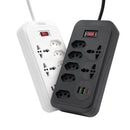 Extensão elétrica, filtro de linha, extensão de energia, tomada USB, plugue, plugue de água, filtro de linha brasileiro, 100-220V, 10A