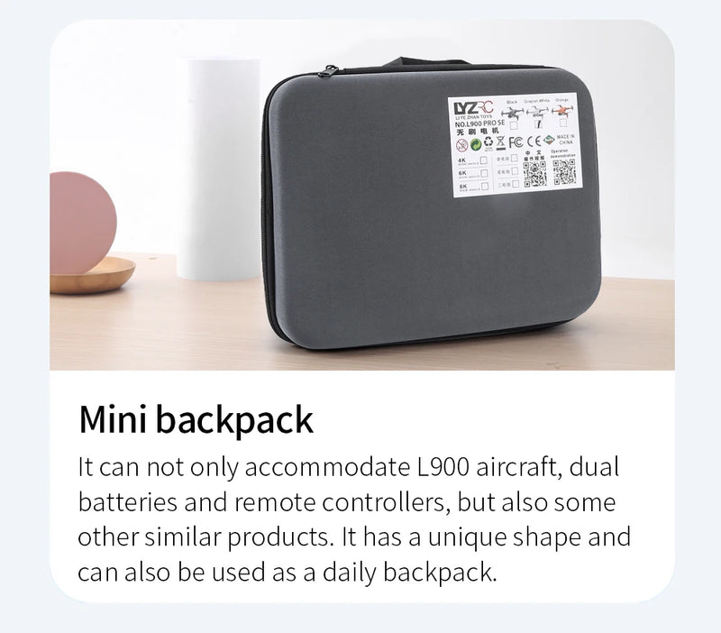 Drone L900 Pro 4K Profissional 5G GPS HD Câmera Dupla Fotografia Brushless Quadcopter Dobrável RC Alcance de 1,2KM Brinquedos Drones