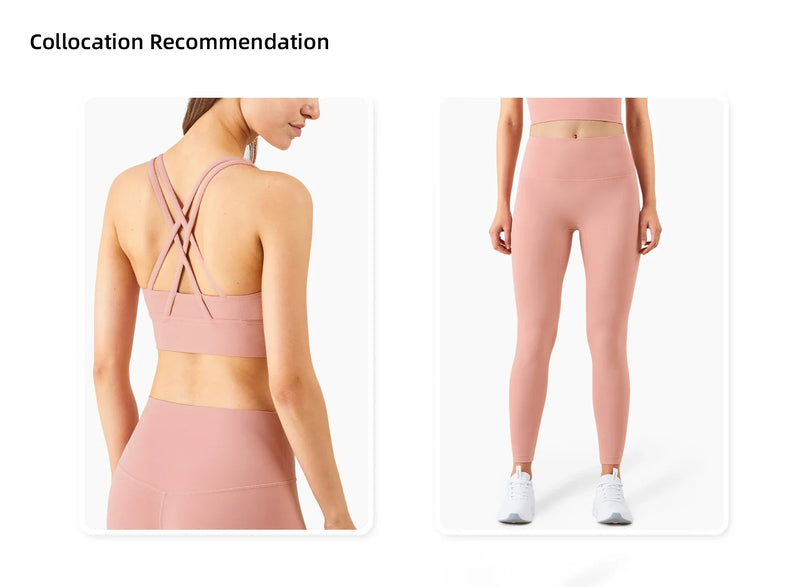 Conjunto de Yoga Feminino de Verão com Duas Peças: Top de Yoga com Costas Cruzadas em Nylon, Legging e Top Esportivo para Pilates e Fitness. Ideal para Pilates e Fitness.