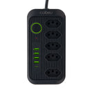 Extensão elétrica, filtro de linha, extensão de energia, tomada USB, plugue, plugue de água, filtro de linha brasileiro, 100-220V, 10A