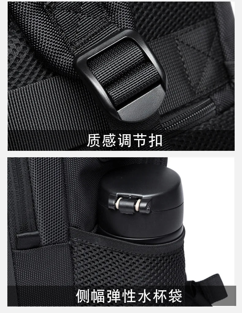 Mochila masculina Bange para laptop, mochila escolar para meninos, mochila tática para motociclismo, mochila esportiva para negócios e viagens.