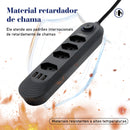 Extensão elétrica, filtro de linha, extensão de energia, tomada USB, plugue, plugue de água, filtro de linha brasileiro, 100-220V, 10A