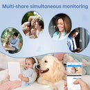 Câmera de Vídeo Interna Lenovo 3MP E27 Bulb IP WiFi, Câmera de Vigilância, Visão Noturna Colorida, Rastreamento por IA, Monitor de Bebê, Câmera de CFTV para Casa Inteligente