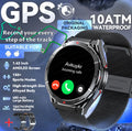 Novo Smartwatch GUHUAVMI Premium Original de 2025 com GPS, Tela AMOLED Ultra HD, GPS integrado, Chamadas Bluetooth e Resistente à Água até 10 ATM.
